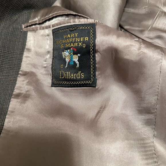 Vintage Hart Schaffner Marx Grey Tweed Blazer size 40R made in the USA - Picture 3 of 10